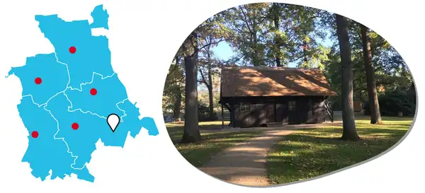 Karte mit Lagepunkt und Foto der Maßnahme